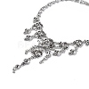 Alloy Skull Bib Necklace LS-NJEW-L175-01AS-3