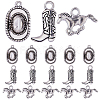 SUNNYCLUE 90Pcs 3 Style Tibetan Style Alloy Pendants FIND-SC0005-88AS-1