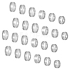 30Pcs 6 Size 201 Stainless Steel Grooved Finger Ring Settings RJEW-UN0002-82P-1