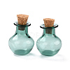 Round Glass Cork Bottles Ornament X-GLAA-D002-03C-1