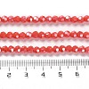 Electroplate Opaque Glass Beads Strands EGLA-A035-P4mm-A03-4