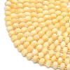 Natural Yellow Jade Beads Strands G-P573-A50-01-3