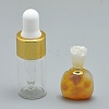 Natural Agate Openable Perfume Bottle Pendants G-E556-01C-1