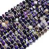 Natural Banded Agate Beads Strands G-P573-A12-01-2