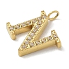 Ion Plating(IP) 304 Stainless Steel Micro Pave Cubic Zirconia Pendants STAS-Z107-03G-13-2