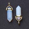 Opalite Double Terminated Pointed Pendants G-G902-C02-2