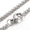 304 Stainless Steel Rolo Chain Necklaces X-NJEW-JN01228-02-1