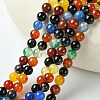 Natural Agate Beads Strands X-G-F417-05-8mm-1