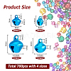 700Pcs Aluminum and Iron Bell Charms FIND-HS0001-48-2