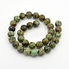 Round Natural African Turquoise(Jasper) Bead Strands G-D626-10mm-2