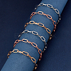 Alloy Paperclip Chain Bracelets BJEW-NB0001-02-RS-3