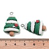 Christmas Theme Opaque Resin Pendants RESI-N039-97-3