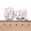 Opaque Cute Cat with Food Resin Decoden Cabochons X-RESI-B024-09-3