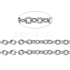 Tarnish Resistant 304 Stainless Steel Cable Chains CHS-A006-02B-P-2