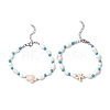 2Pcs 2 Styles Shell Beaded Bracelets BJEW-TA00586-02-2