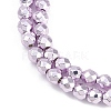 Baking Paint Electroplated Synthetic Non-magnetic Hematite Beads Strands G-H072-A01-01I-3