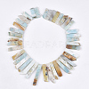 Natural Flower Amazonite Beads Strands G-S355-18-3