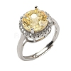 925 Sterling Silver Micro Pave Cubic Zirconia Finger Rings RJEW-B134-01A-01-4