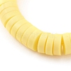 Handmade Polymer Clay Heishi Beaded Stretch Rings RJEW-JR00331-3