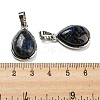 Natural Obsidian Pendants G-I358-B22-4