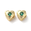 Valentine's Day Brass Micro Pave Cubic Zirconia Beads KK-P256-10G-04-1