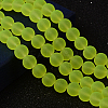 Baking Paint Transparent Glass Bead Strands GLAA-S031-10mm-30-1