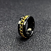 304 Stainless Steel Rotatable Chain Finger Rings for Men FS-WG60CA3-52-1