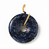 Natural Blue Spot Jasper Pendants G-E088-01G-05-3