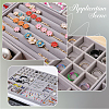 12 Grids Rectangle Wood Covered with Velvet Jewelry Trinket Display Trays AJEW-WH20054-062F-02-5