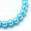 Baking Painted Pearlized Glass Pearl Round Bead Strands X-HY-Q003-10mm-48-2