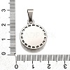 304 Stainless Steel Pendants STAS-B086-10B-P-3