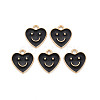 Alloy Enamel Charms ENAM-T016-12B-RS-1