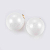 Acrylic Pearl Beads Charms KK-J268-12G-2