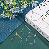 48Pcs 2 Color 304 Stainless Steel Wire Pendants STAS-CA0002-04-4