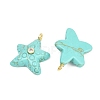 Dyed Synthetic Turquoise Pendants G-H353-01G-01-2