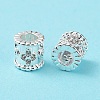 Rack Plating Brass Micro Pave Cubic Zirconia Beads KK-H451-03S-1