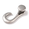 Non-Tarnish 304 Stainless Steel Hook Clasps STAS-C109-11P-2