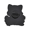 Cat with Flower Enamel Brooches AL-I001-06EB-02-2