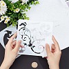 24Pcs 24 Styles PET Plastic Hollow Out Drawing Painting Stencils Templates DIY-WH0409-27-3