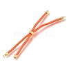 Braided Cotton Cord Slider Bracelet Making MAK-R001-01G-07-2