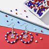300G 6500pcs 3 Colors Independence Day Glass Seed Beads SEED-LS0001-01-6