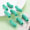 Opaque Acrylic Beads MACR-S372-001B-S035-6