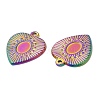 Ion Plating(IP) 304 Stainless Steel Pendant Cabochon Settings STAS-L020-019RC-2