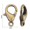Antique Bronze Alloy Lobster Claw Clasps X-E105-NFAB-4