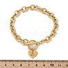 Golden 304 Stainless Steel Charm Bracelets NJEW-K284-01G-A-5