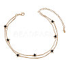 SHEGRACE Brass Multi-Strand Anklets JA174E-1