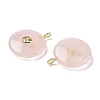 Natural Rose Quartz Pendants G-I391-02G-02-2