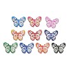 Printed Opaque Acrylic Beads MACR-R004-02-1