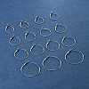 32Pcs 4 Styles Iron Huggie Hoop Earring Findings IFIN-FS0001-49B-10