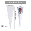 Cone Iridescent Paper Single Rose Packaging Gift Boxes CON-WH0085-50A-2